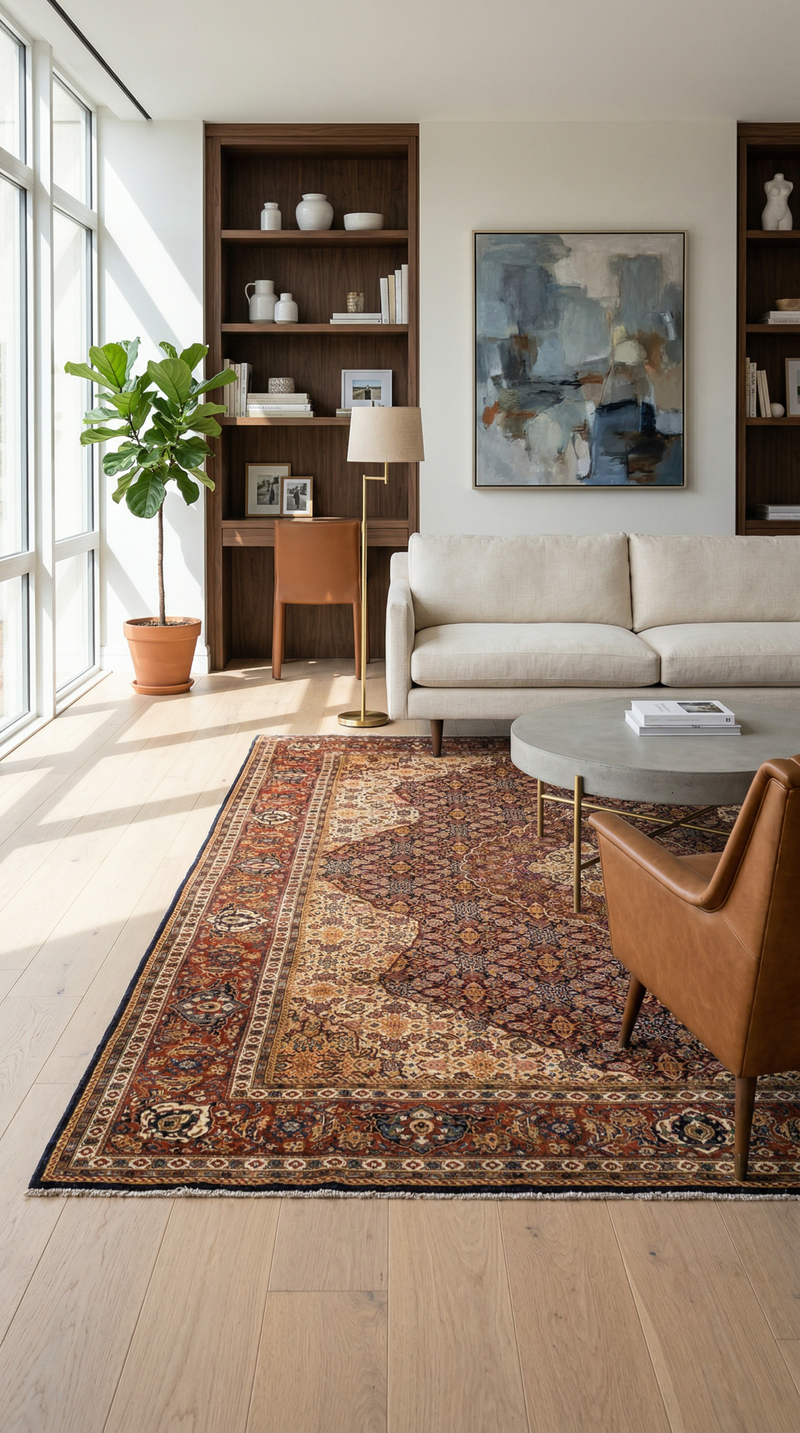 Sarough Tapijt 337x210cm - Perzisch tapijt