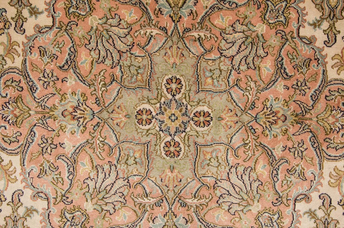 Zijden tapijt - Kashmir Silk - 335 x 243 cm - beige