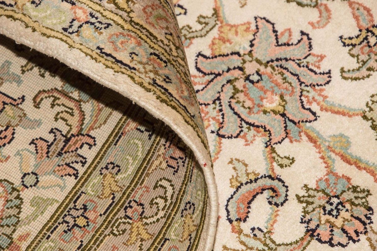 Zijden tapijt - Kashmir Silk - 335 x 243 cm - beige