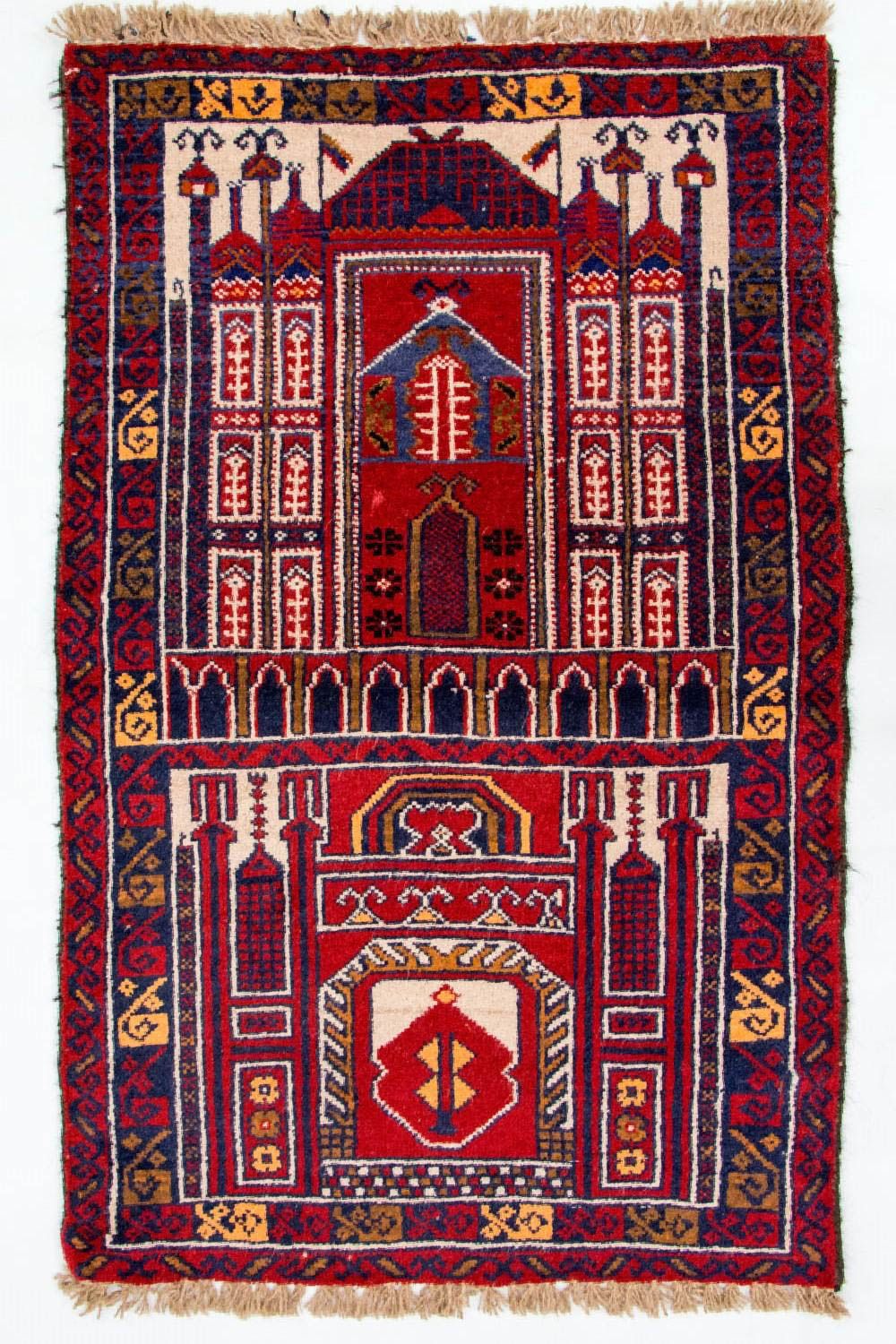 Baluch tapijt - 127 x 77 cm - veelkleurig