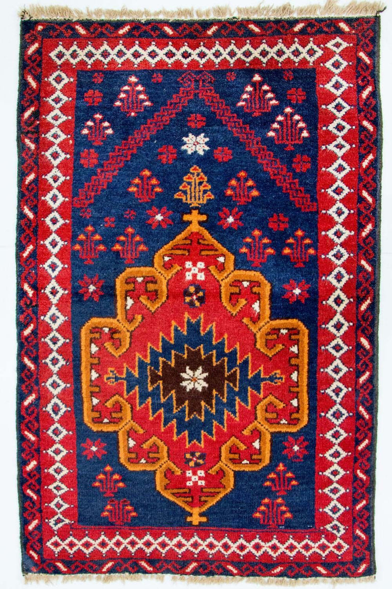 Baluch tapijt - 130 x 82 cm - blauw