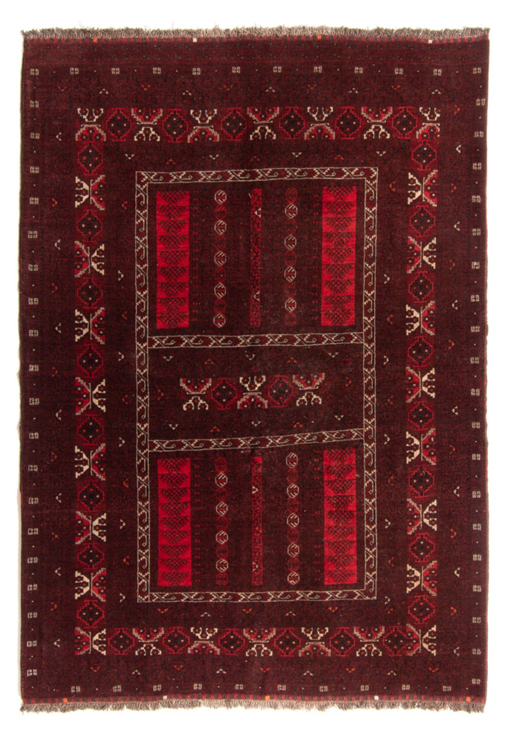 Turkaman tapijt - 224 x 158 cm - rood