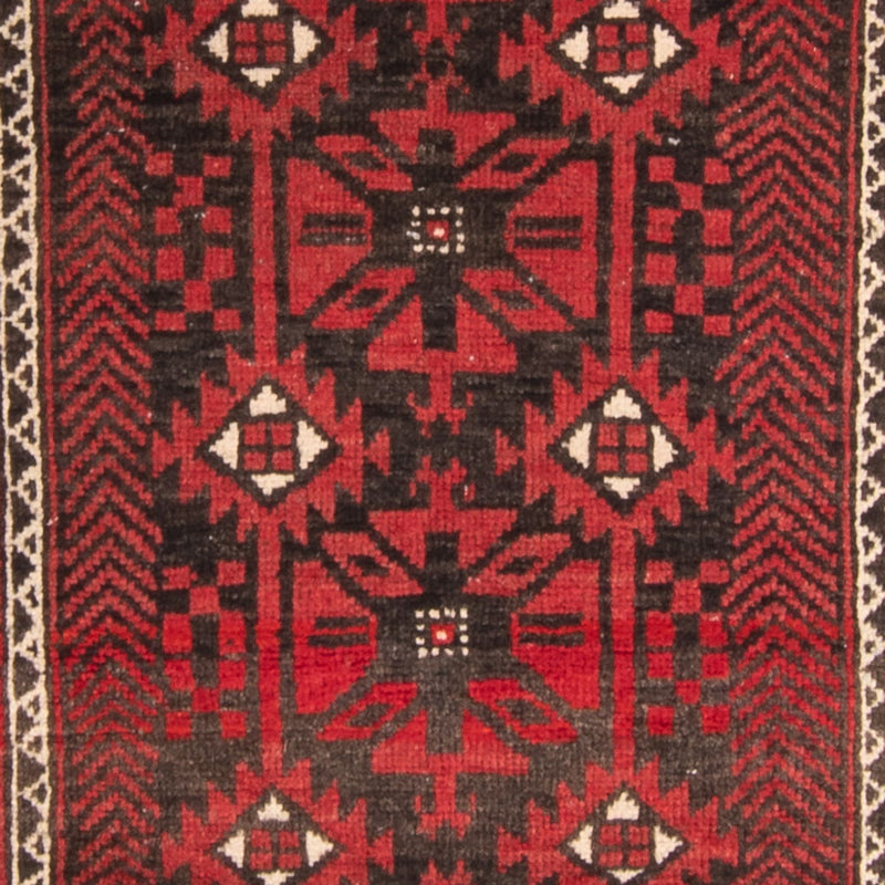 Loper Baluch tapijt - 210 x 110 cm - rood