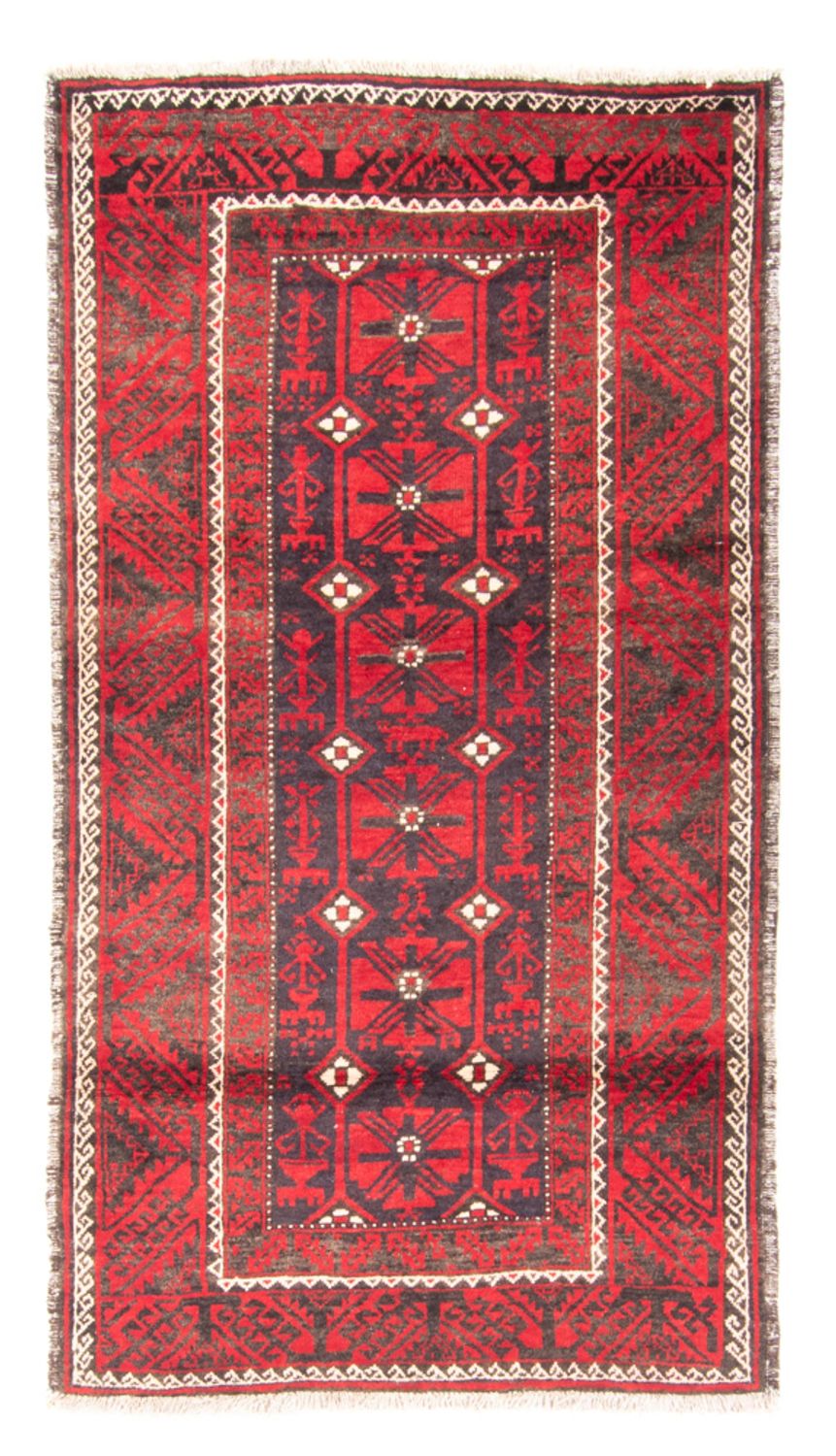 Loper Baluch tapijt - 205 x 112 cm - rood