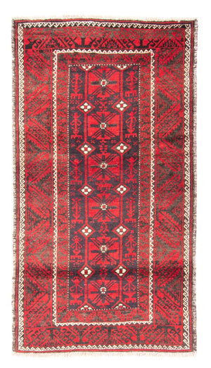 Loper Baluch tapijt - 205 x 112 cm - rood
