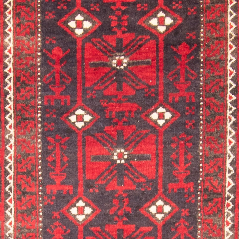 Loper Baluch tapijt - 205 x 112 cm - rood