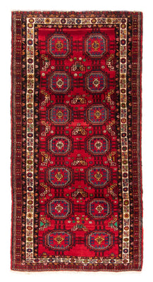 Loper Baluch tapijt - 260 x 120 cm - rood