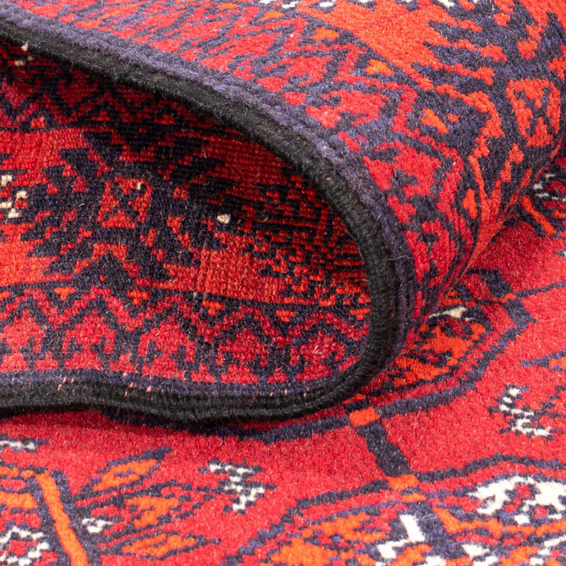 Loper Turkaman tapijt - 194 x 74 cm - rood