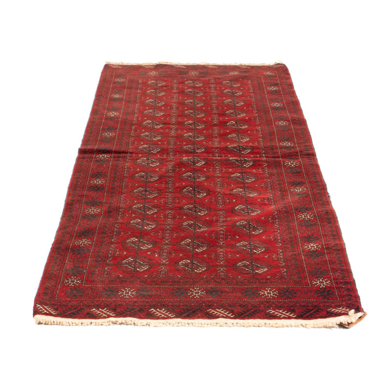 Loper Turkaman tapijt - 201 x 86 cm - rood