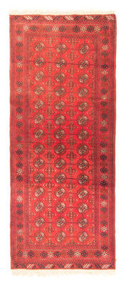 Loper Turkaman tapijt - 196 x 83 cm - rood