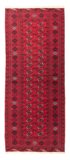 Loper Turkaman tapijt - 197 x 80 cm - rood