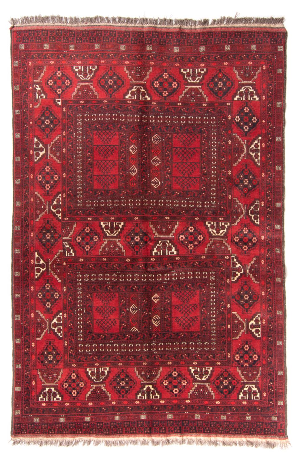 Turkaman tapijt - 228 x 158 cm - rood