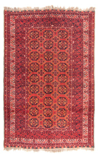 Turkaman tapijt - 246 x 157 cm - rood