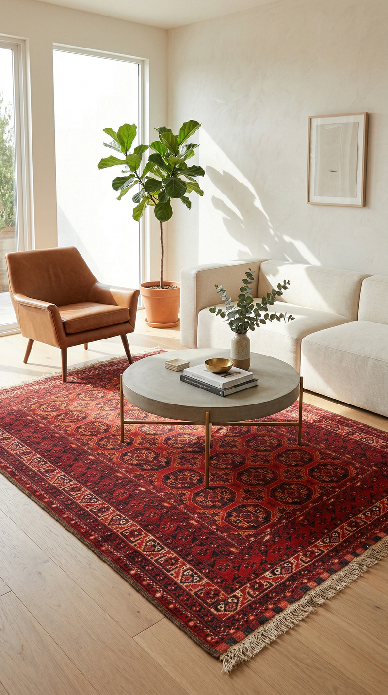 Turkaman tapijt 246x157cm - Perzisch tapijt