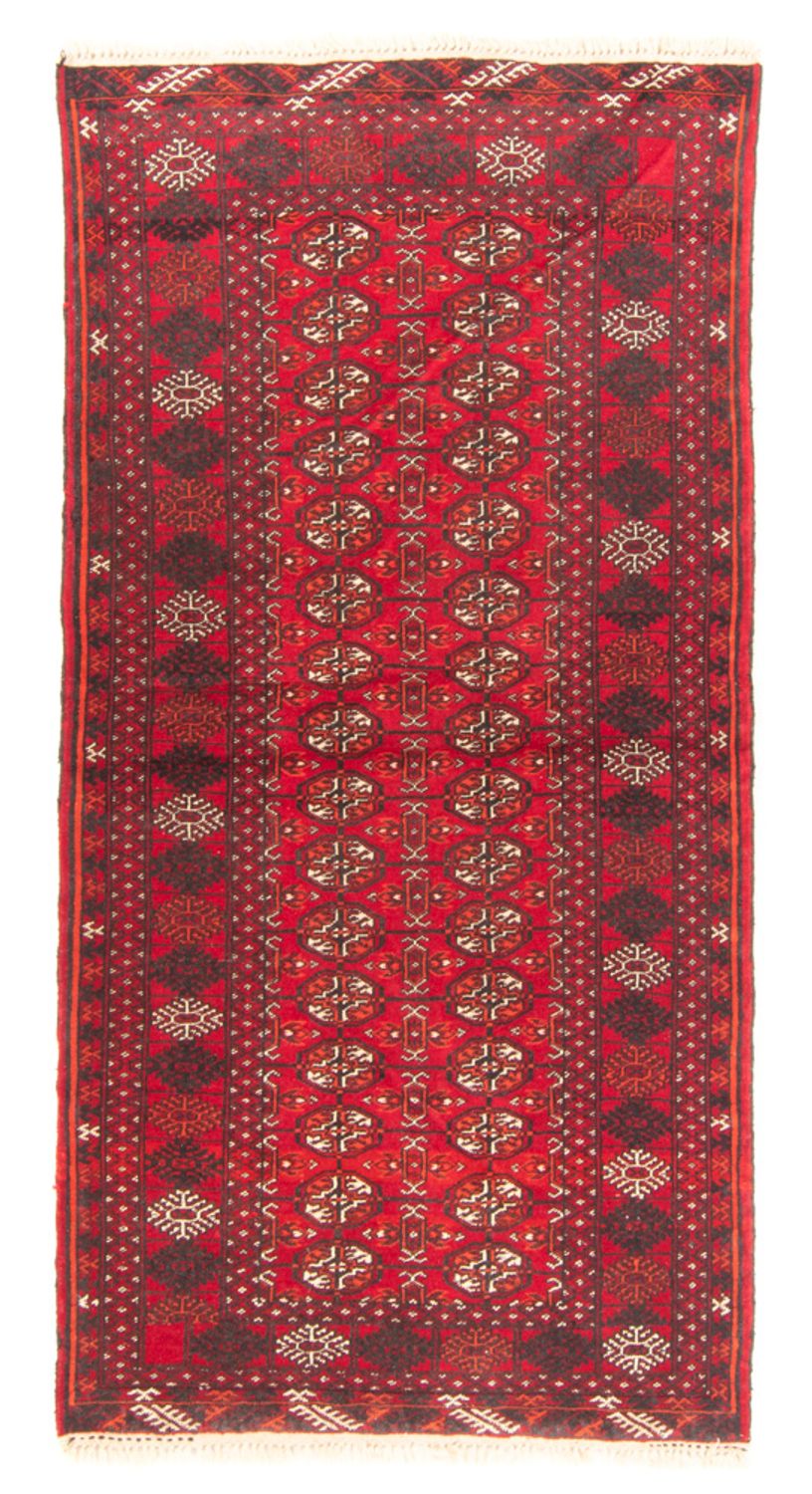 Loper Turkaman tapijt - 180 x 83 cm - rood