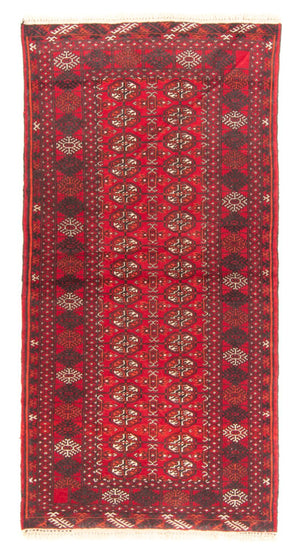 Loper Turkaman tapijt - 180 x 83 cm - rood
