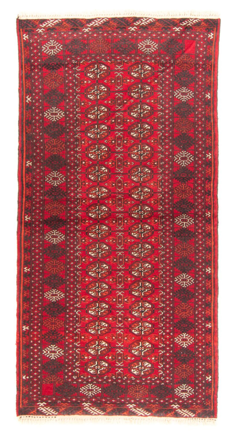 Loper Turkaman tapijt - 180 x 83 cm - rood