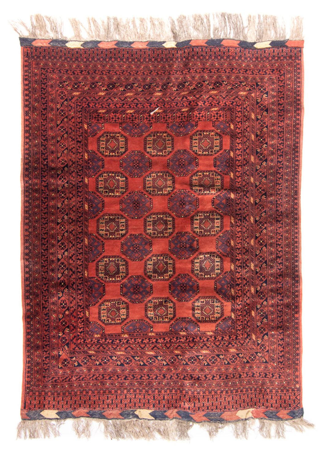 Turkaman tapijt - 200 x 148 cm - rood