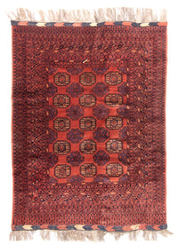 Turkaman tapijt - 200 x 148 cm - rood