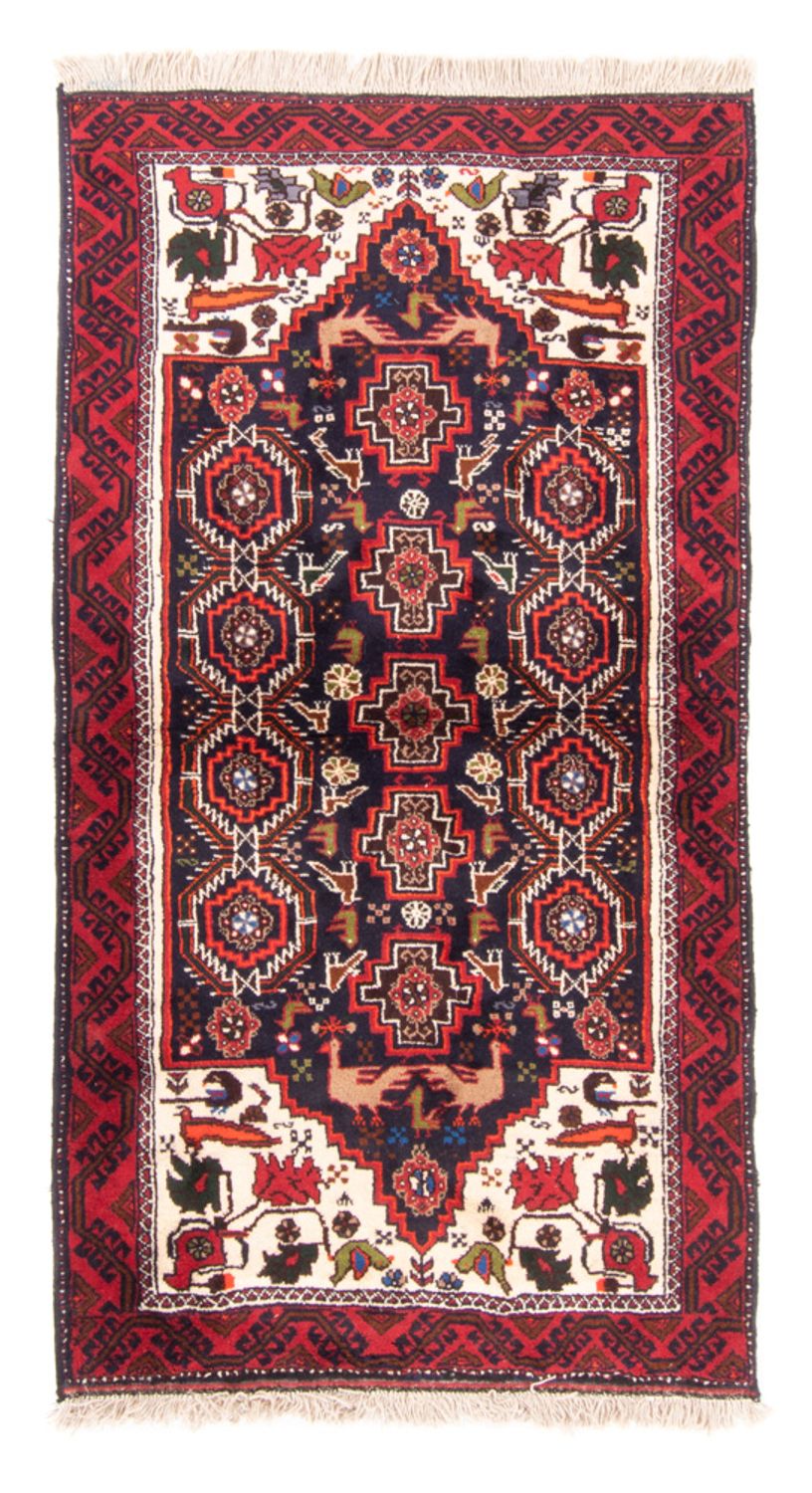 Loper Baluch tapijt - 175 x 85 cm - donkerblauw