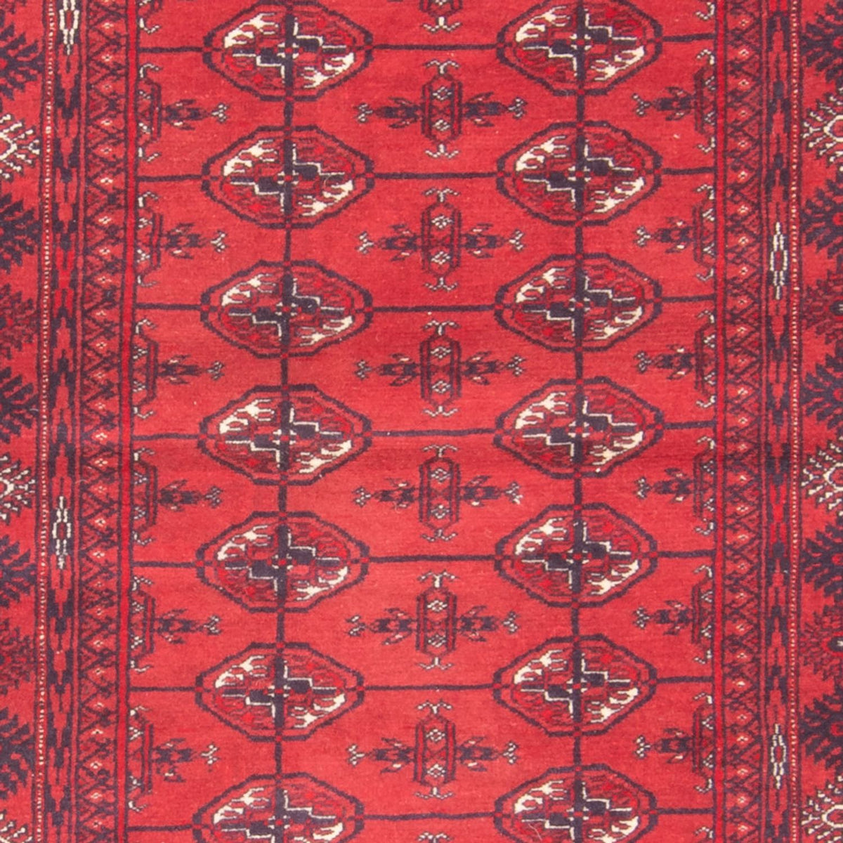 Loper Turkaman tapijt - 191 x 88 cm - rood