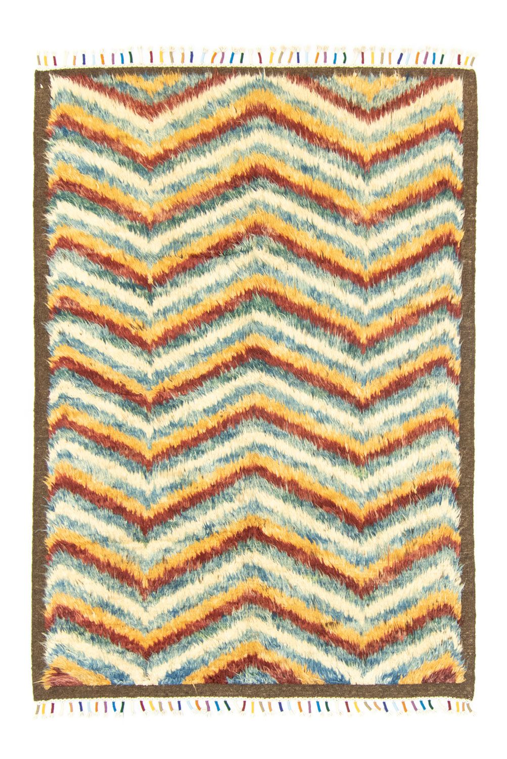 Berber tapijt - 206 x 147 cm - gekleurd