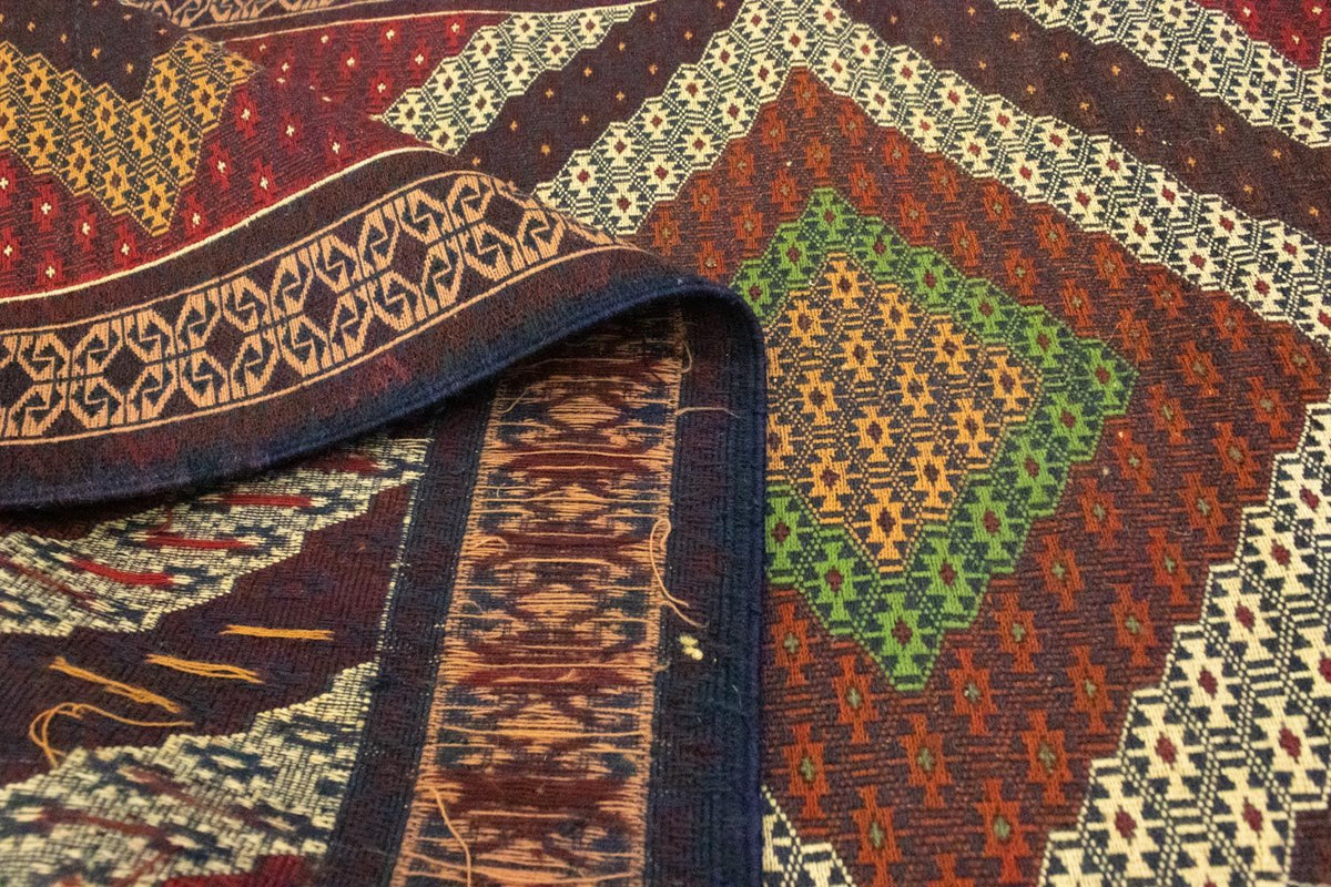 Loper Kelim tapijt - Oosters - 222 x 85 cm - bruin