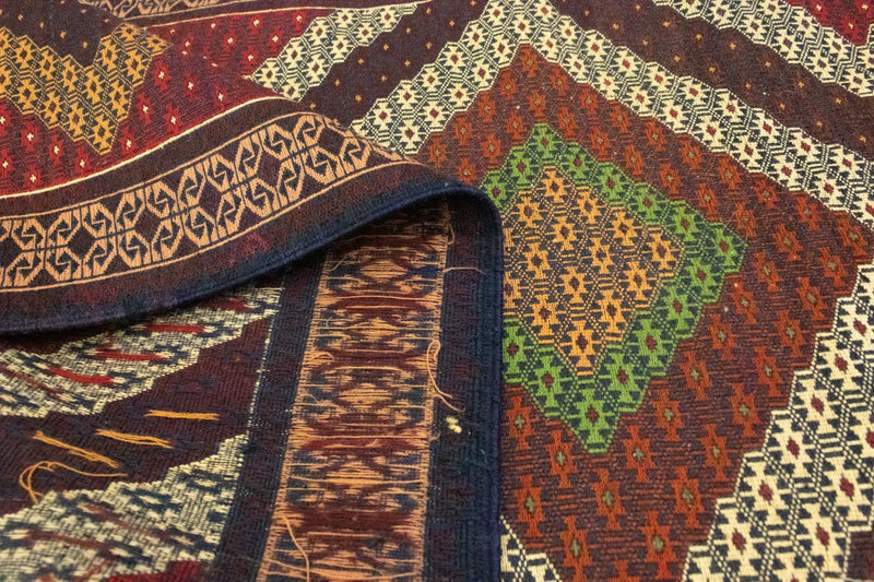 Loper Kelim tapijt - Oosters - 222 x 85 cm - bruin