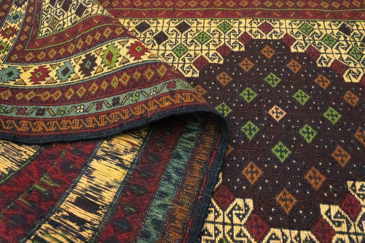 Loper Kelim tapijt - Oosters - 202 x 84 cm - blauw