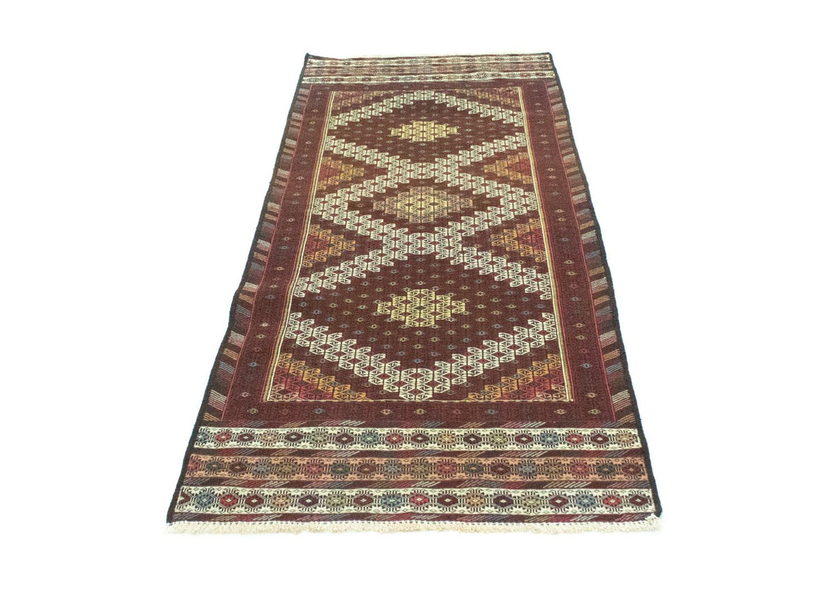 Loper Kelim tapijt - Oosters - 190 x 75 cm - bruin