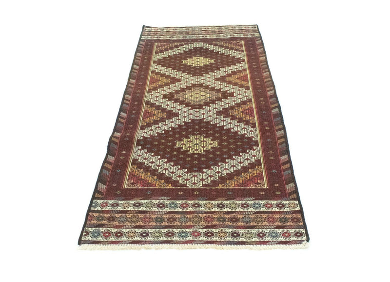 Loper Kelim tapijt - Oosters - 190 x 75 cm - bruin