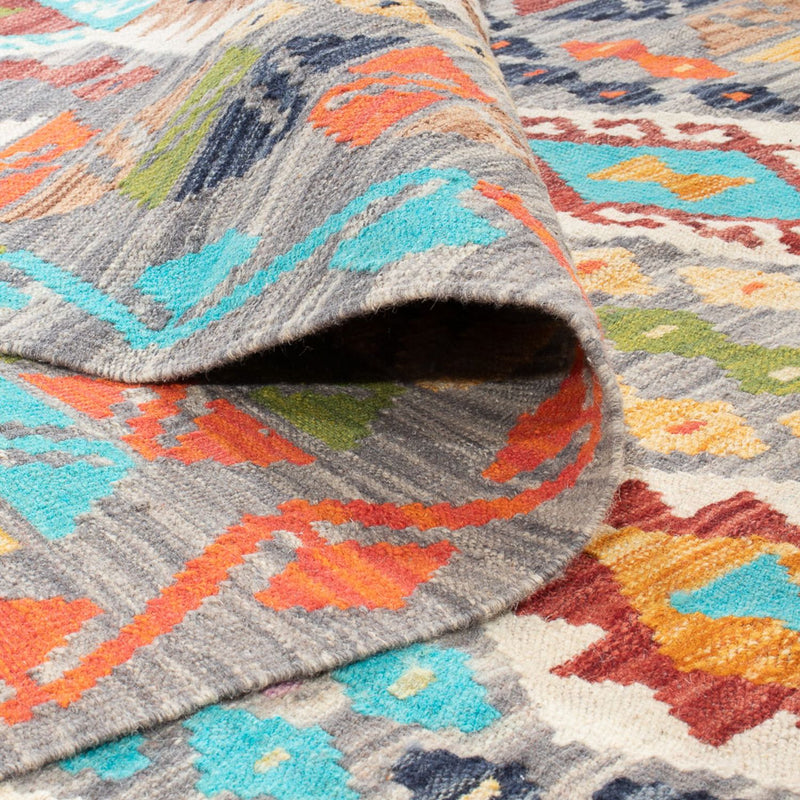 Kelim tapijt - Splash - 251 x 176 cm - veelkleurig