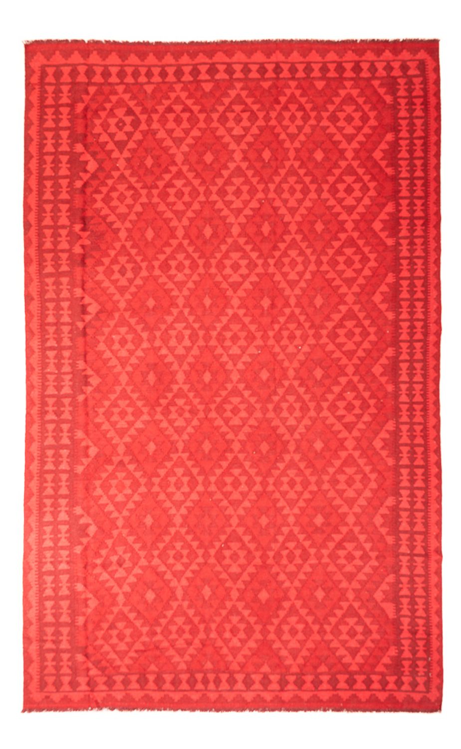 Kelim tapijt - Trendy - Vintage / Gekleurd - 291 x 193 cm - rood