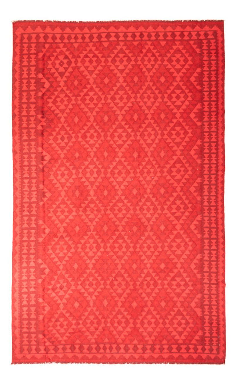 Kelim tapijt - Trendy - Vintage / Gekleurd - 291 x 193 cm - rood