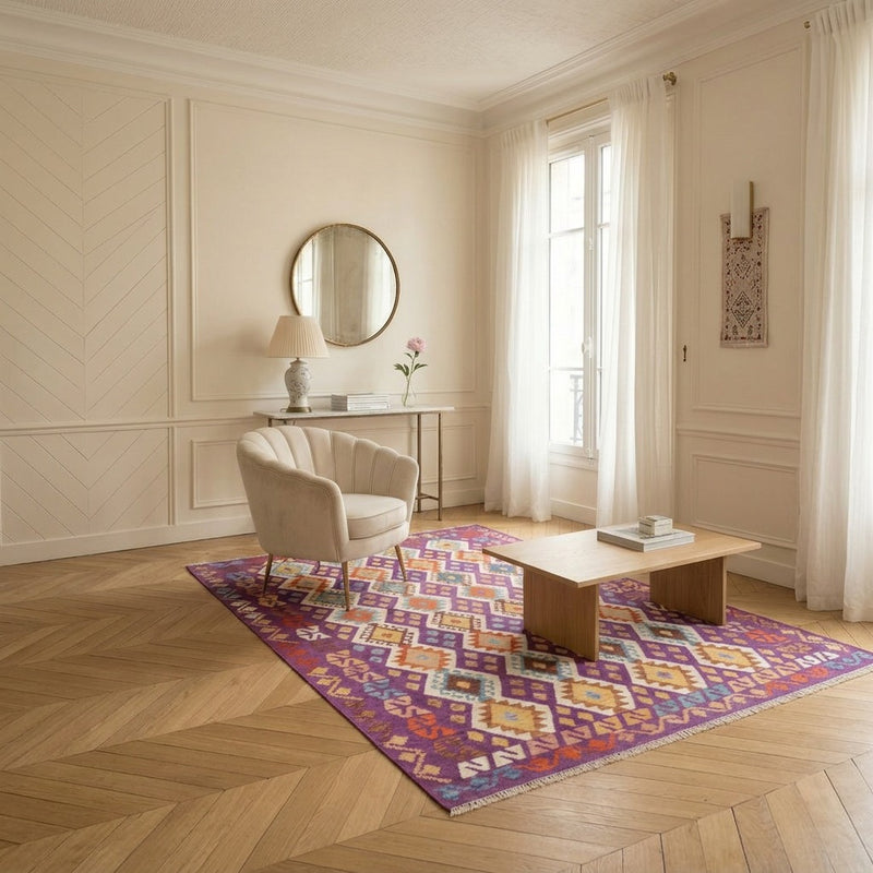 Kilim Maimana Tapijt 256x178cm - Wollen tapijt