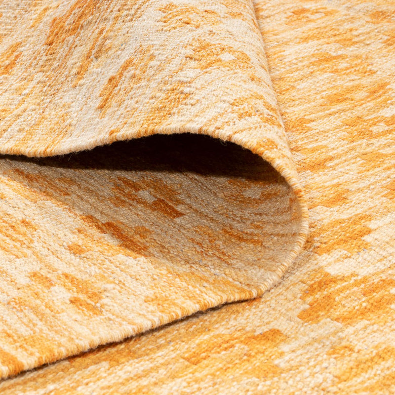 Kelim tapijt - Trendy - Vintage / Gekleurd - 247 x 177 cm - mosterdgeel