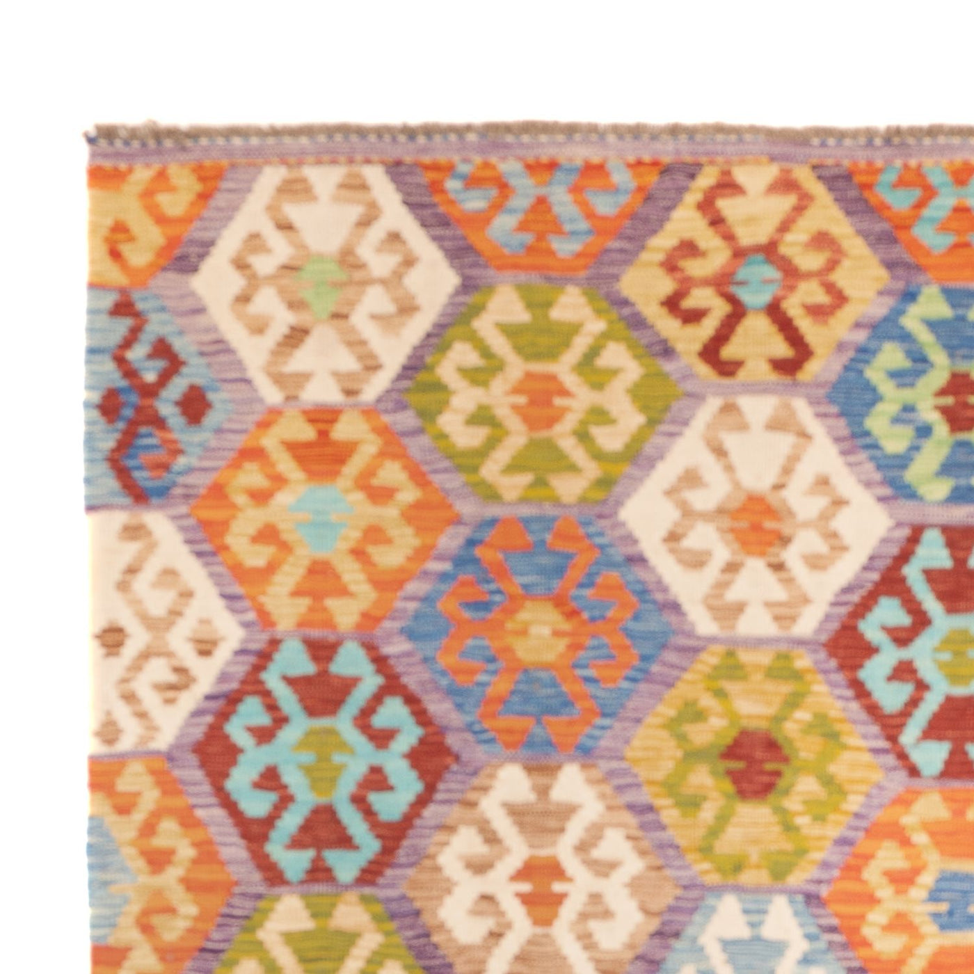 Kilim Maimana Tapijt 201x189cm - Wollen tapijt