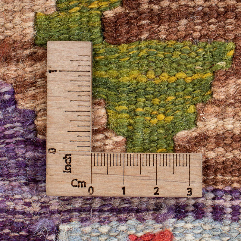 Kelim tapijt - Splash vierkant  - 201 x 189 cm - veelkleurig