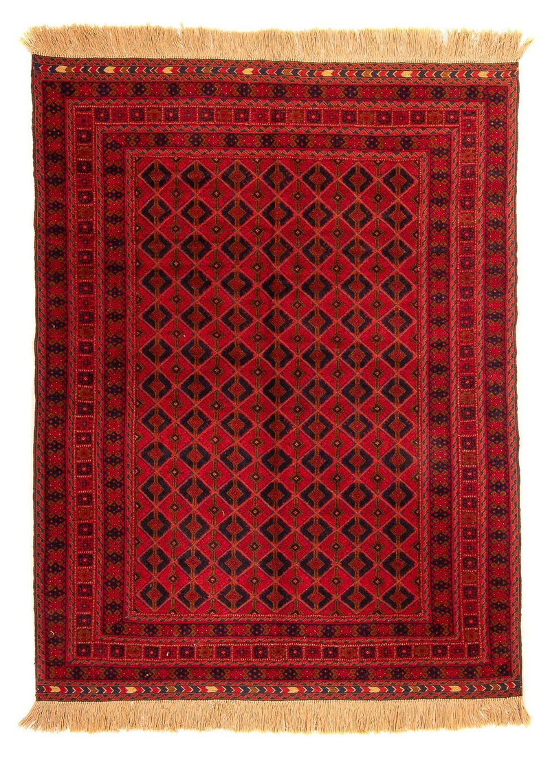 Turkaman tapijt - 190 x 153 cm - donkerrood