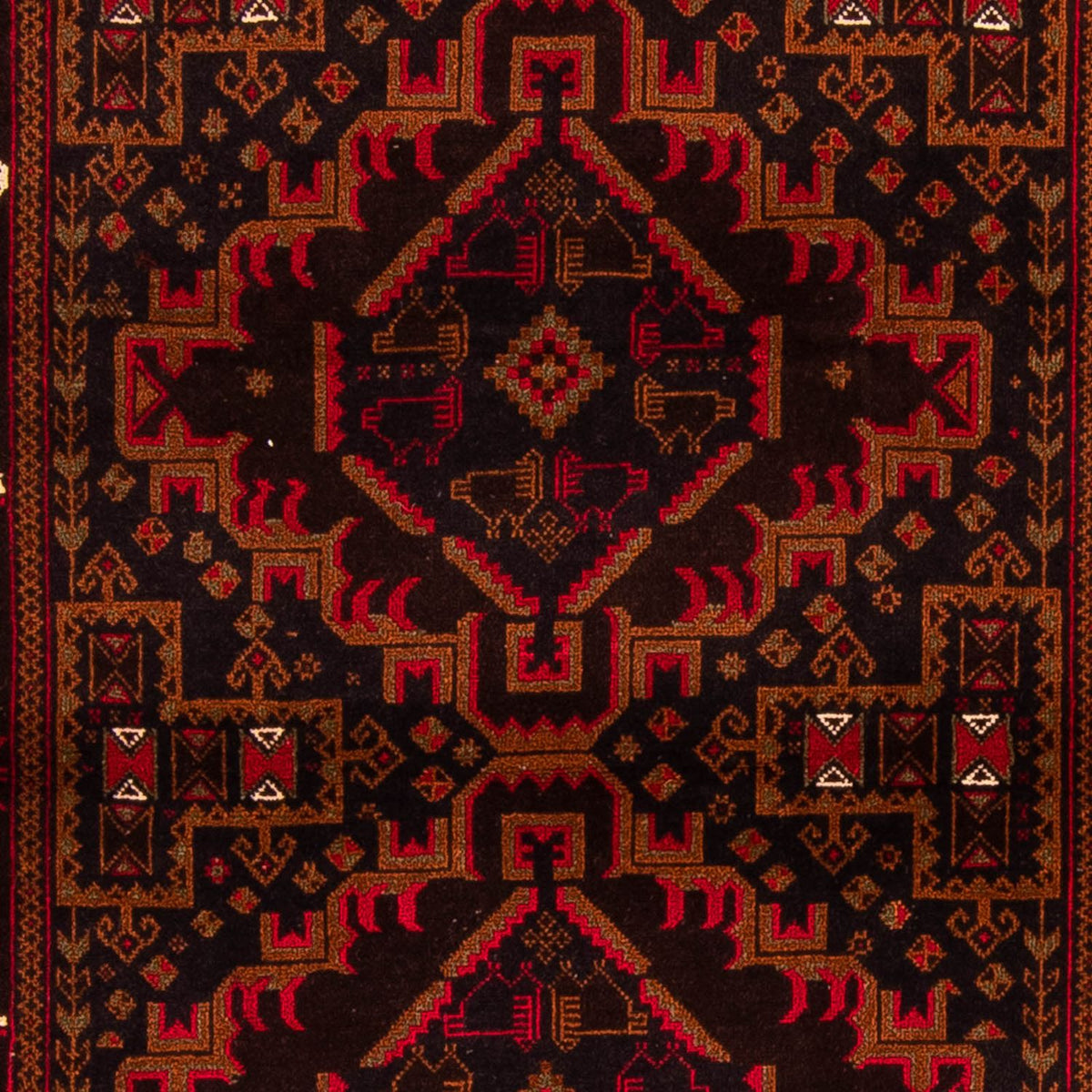 Baluch tapijt - 204 x 125 cm - bruin