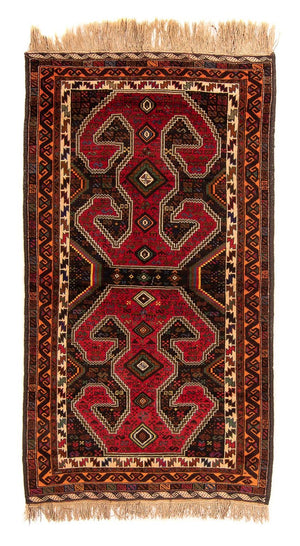 Loper Baluch tapijt - 214 x 115 cm - veelkleurig