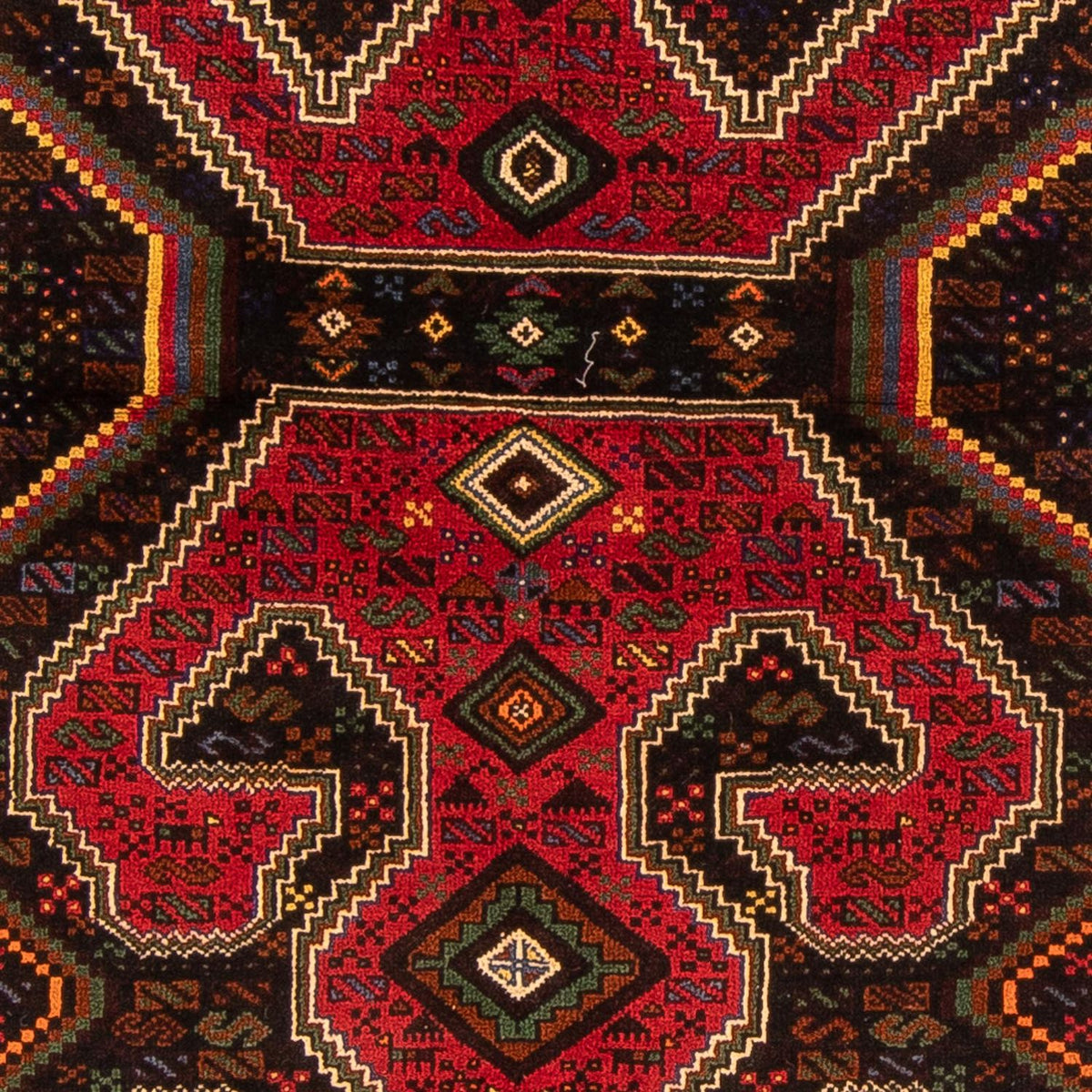 Loper Baluch tapijt - 214 x 115 cm - veelkleurig