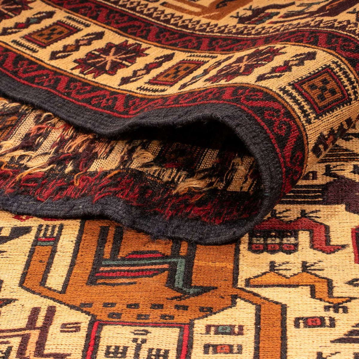 Kelim tapijt - Oosters - 200 x 122 cm - beige