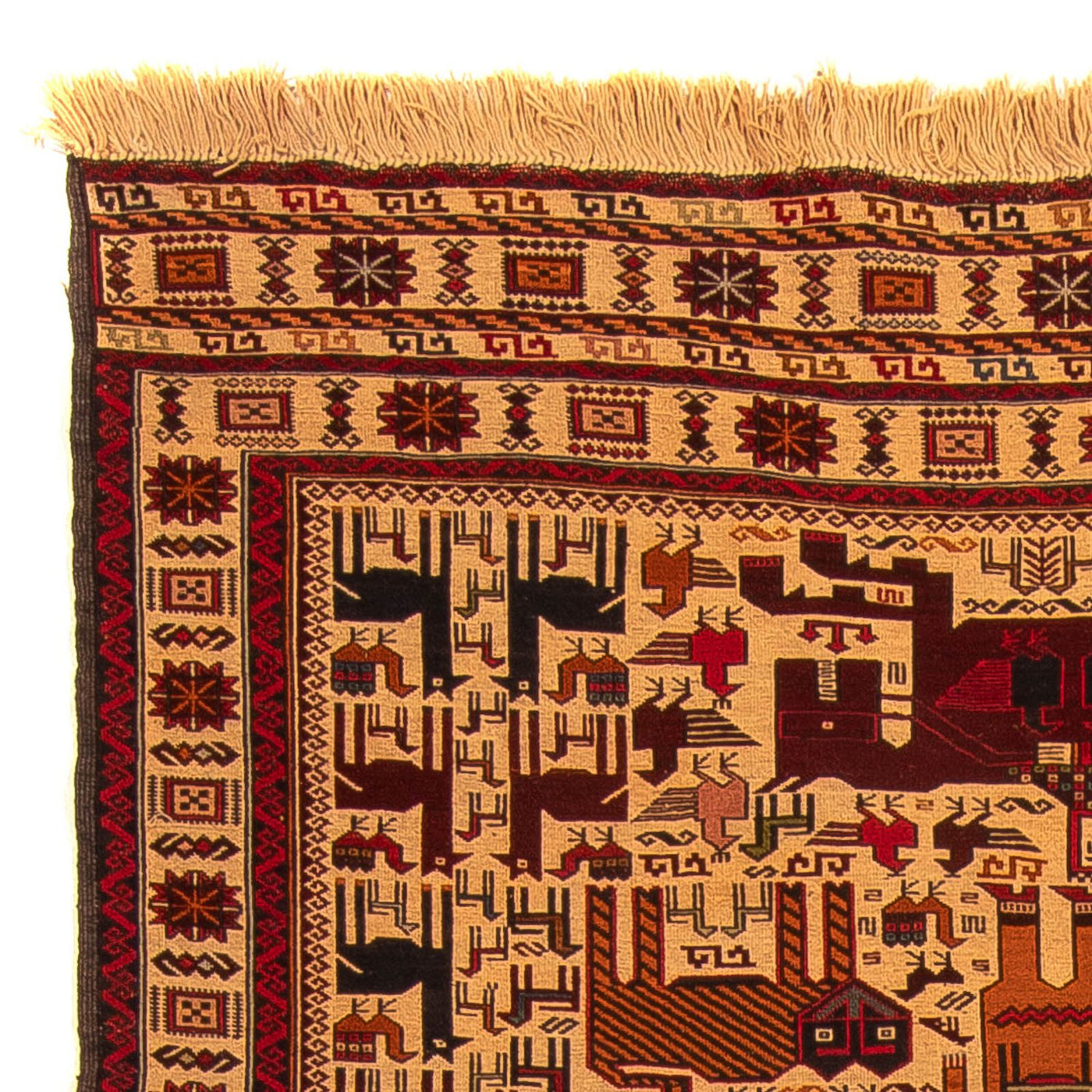 Kelim Afghan Tapijt 197x129cm