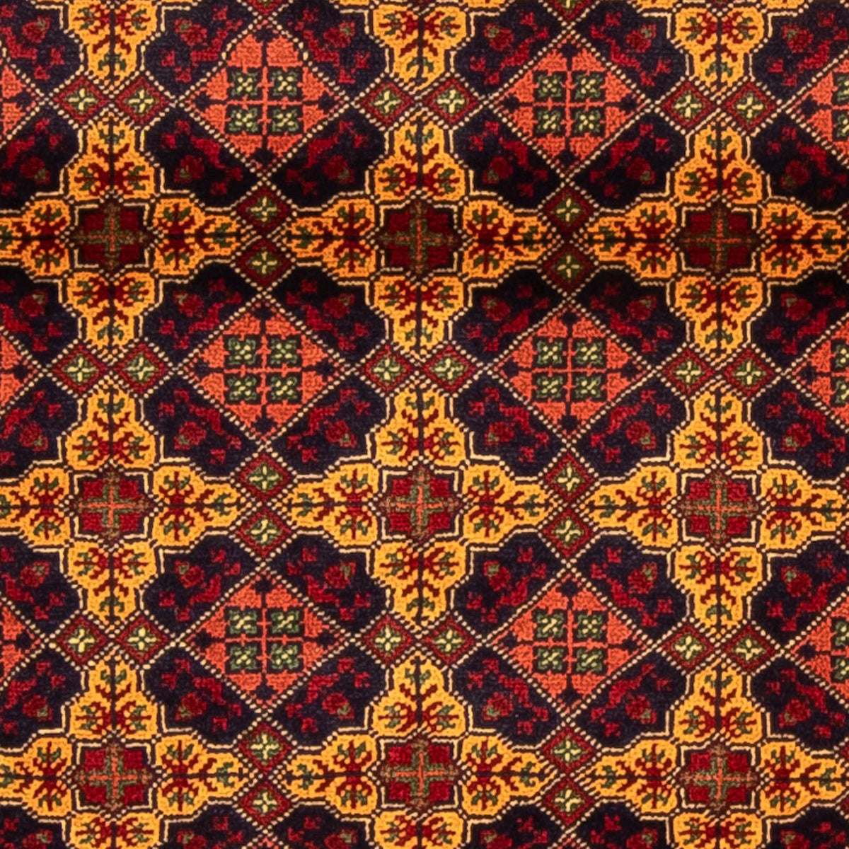 Loper Afghaans tapijt - Bukhara - 208 x 90 cm - veelkleurig