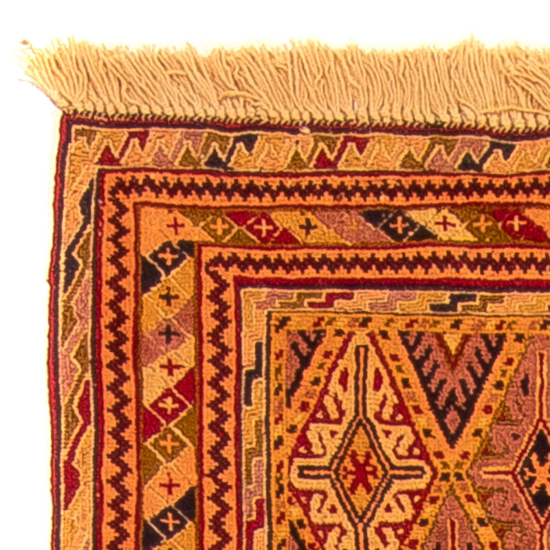 Loper Kelim tapijt - Oosters - 194 x 61 cm - bruin