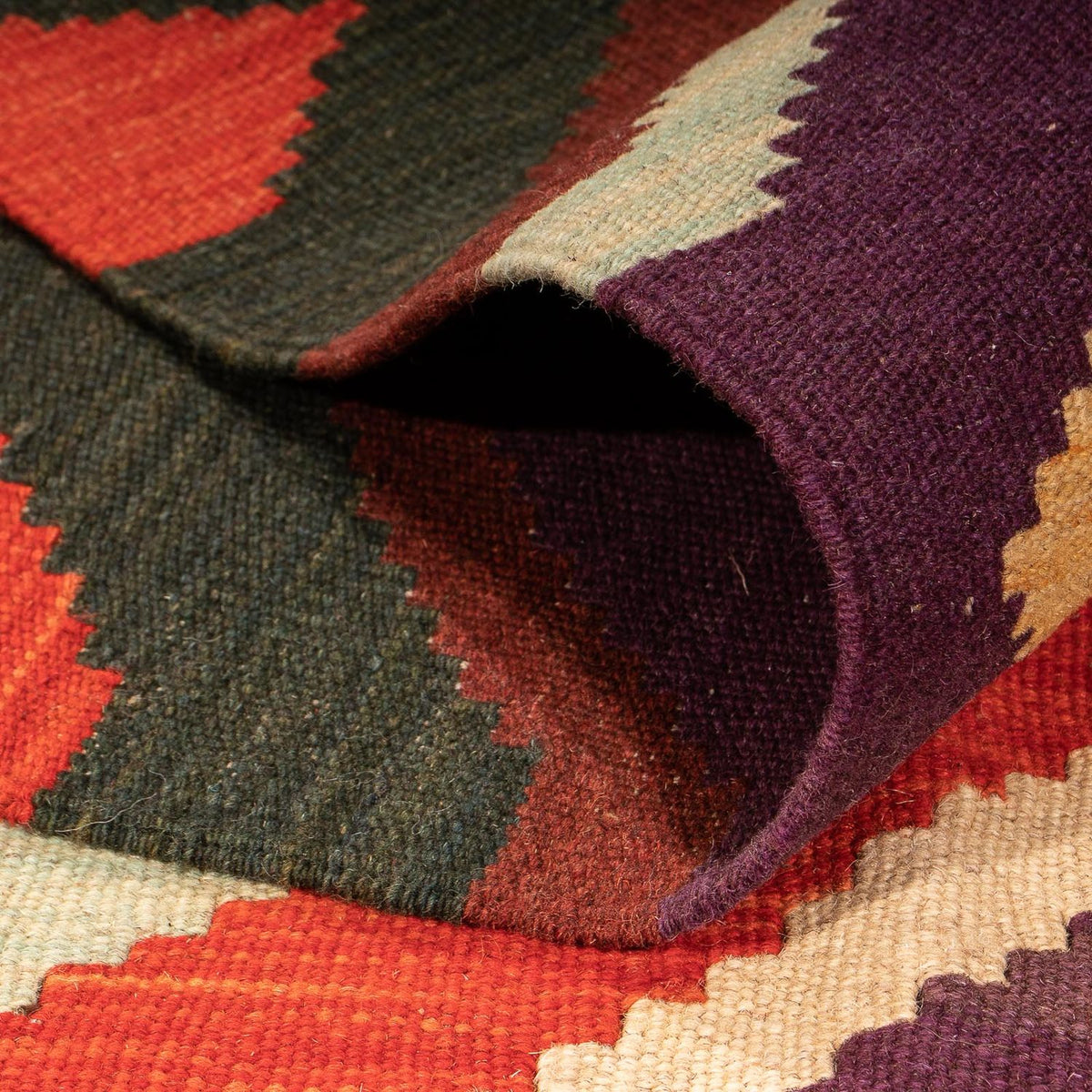 Kelim tapijt - Splash - 203 x 145 cm - veelkleurig