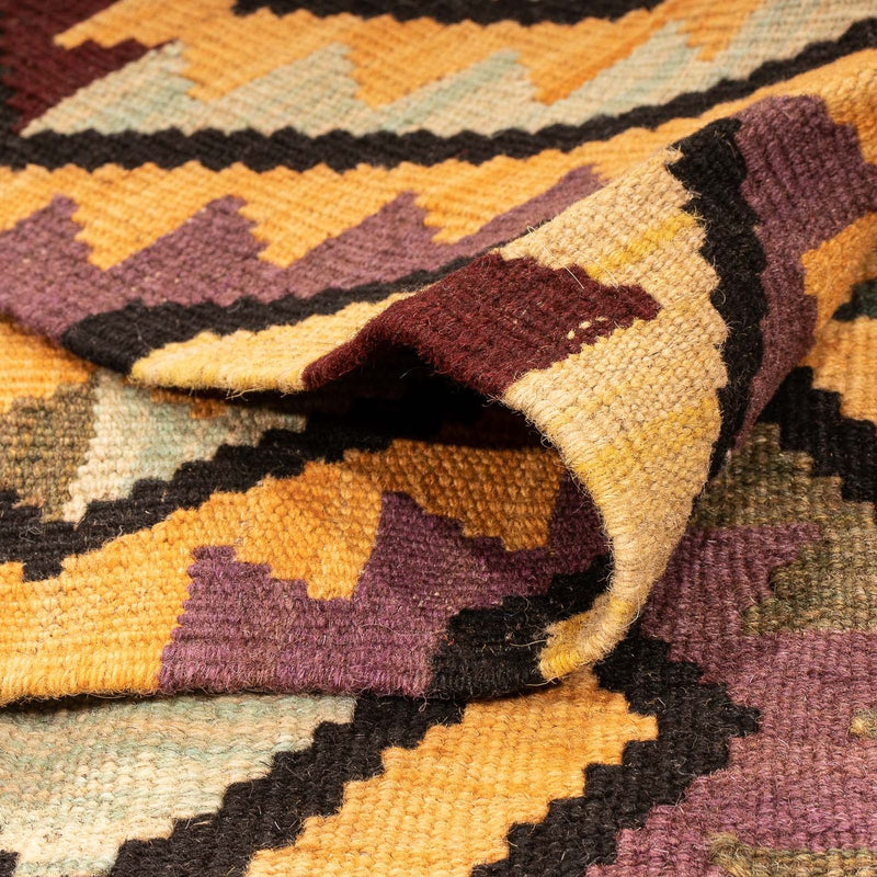 Kelim tapijt - Splash - 193 x 154 cm - veelkleurig