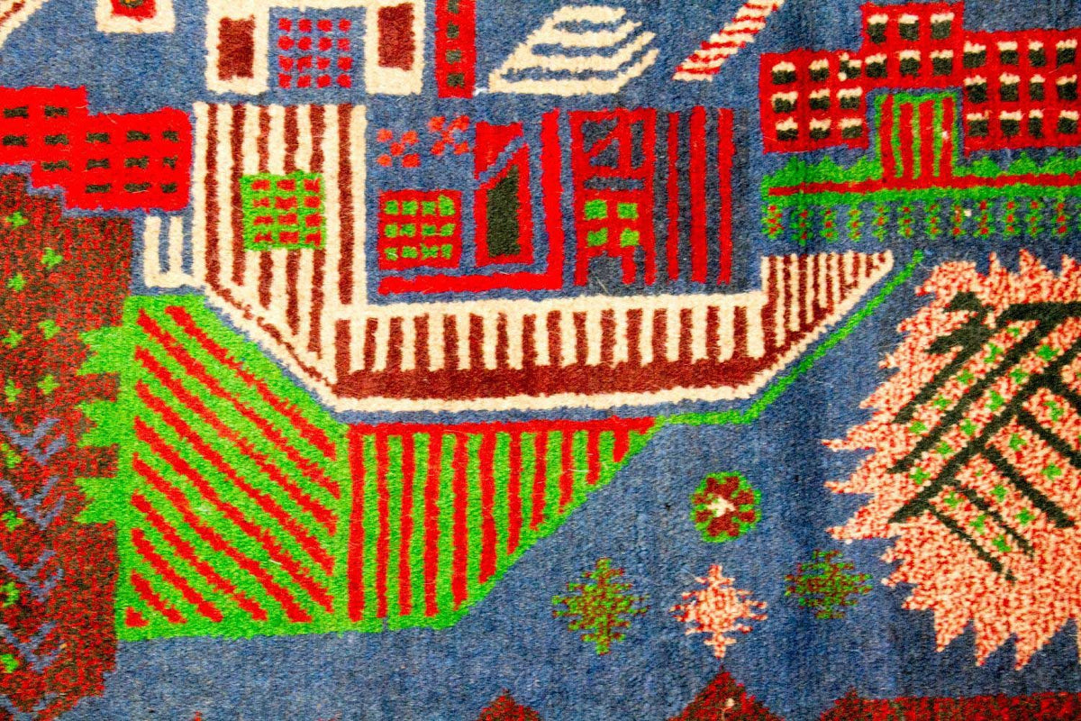 Baluch tapijt - 135 x 89 cm - veelkleurig