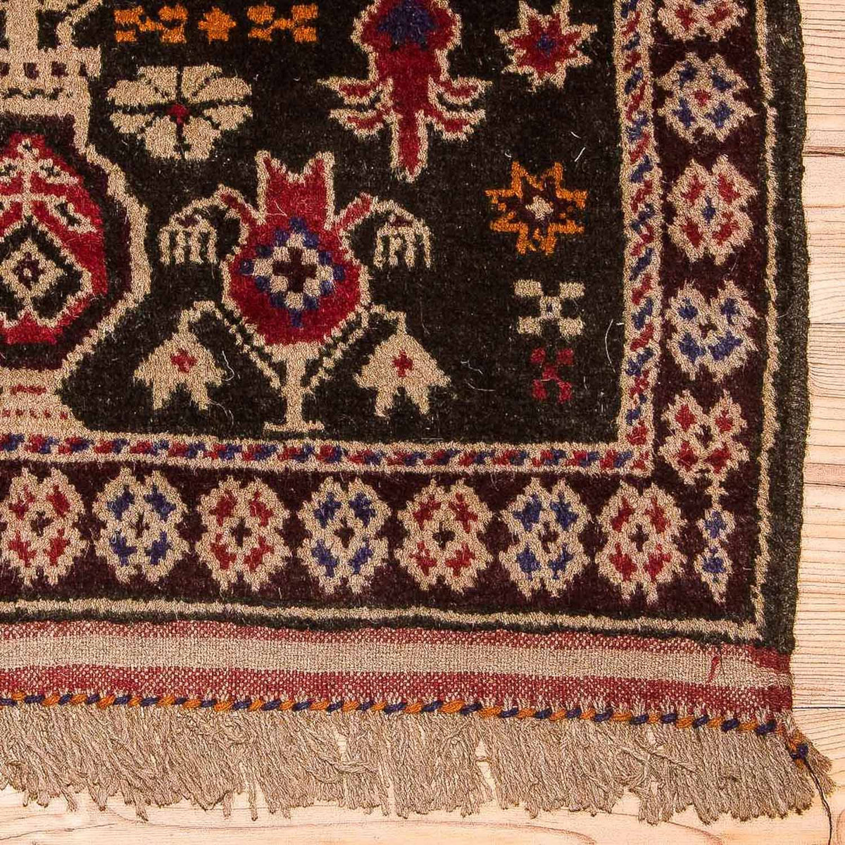 Baluch tapijt - 133 x 77 cm - bruin